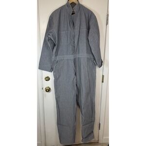 Red Kap Coveralls Work Mechanic Construction Size 50 RG Grey Blue